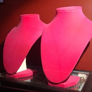 Jewelry display bundle - two pink displays